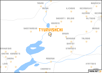 map of Tyurvishchi