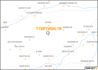 map of Tyuryushlya