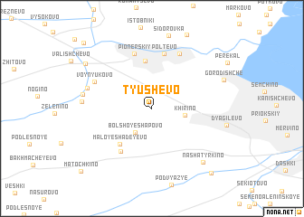 map of Tyushevo