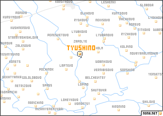 map of Tyushino