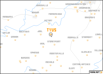 map of Tyus