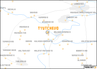 map of Tyutchevo