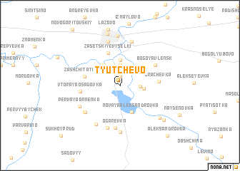 map of Tyutchevo