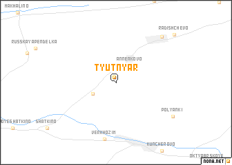 map of Tyutnyar\