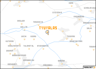 map of Tyuyalasʼ