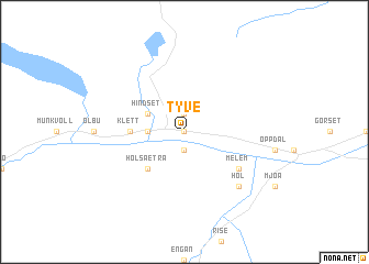 map of Tyve