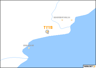 map of Tyya