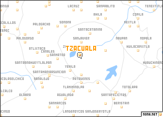 map of Tzacuala