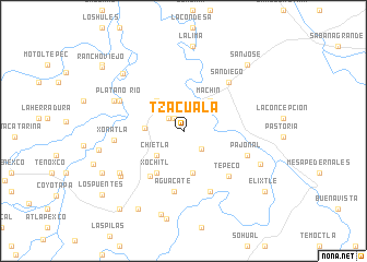 map of Tzacuala