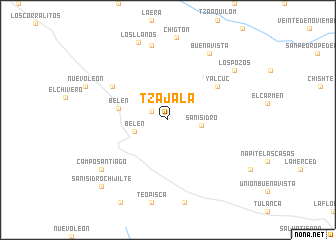 map of Tzajalá