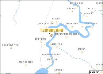 map of Tzimbacnhó