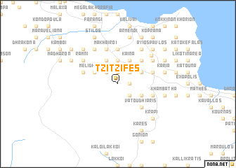 map of Tzitzifés