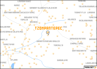 map of Tzompantepec