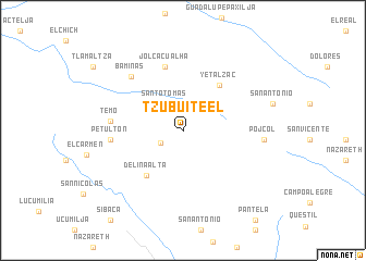 map of Tzubuiteel