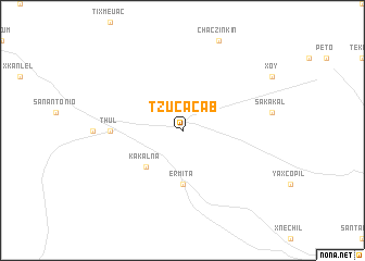 map of Tzucacab