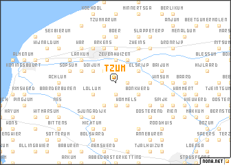 map of Tzum