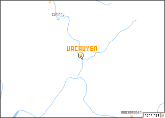 map of Uacauyén