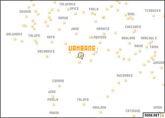 map of Uambane