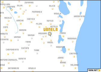 map of Uanela