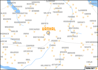 map of Uánhal