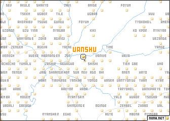 map of Uanshu