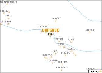 map of Uansose