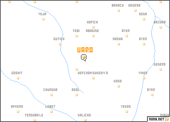 map of Uaro