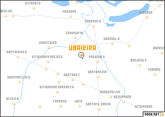 map of Ubaieira