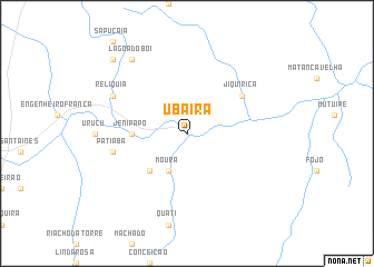 map of Ubaíra