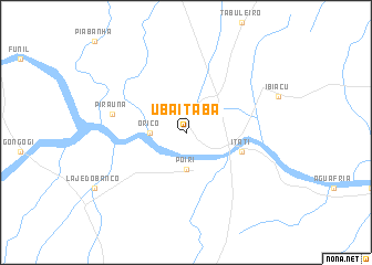 map of Ubaitaba