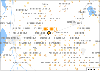 map of Uba Khel