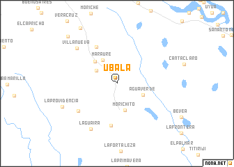 map of Ubalá