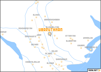 map of ‘Ubar ‘Uthmān