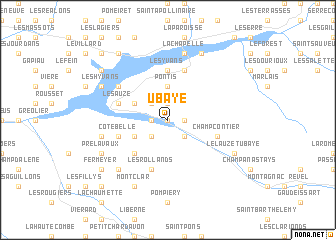 map of Ubaye