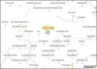 map of Úbeda