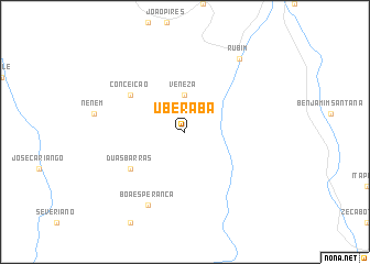 Uberaba (Brazil) map - nona.net