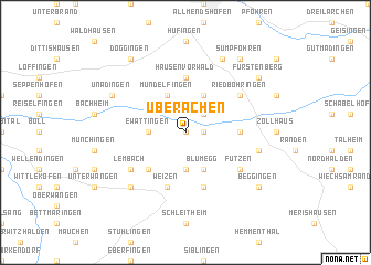 map of Überachen