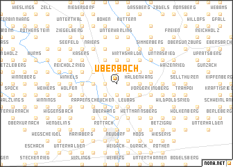 map of Überbach