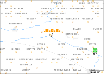 map of Überems