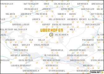 map of Überhofen