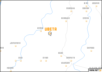 map of Ubeta