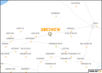 map of Ubezhichi