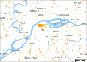 map of Ubhān