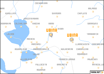 map of Ubina