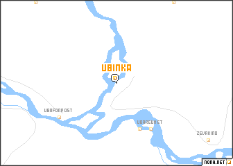 map of Ubinka