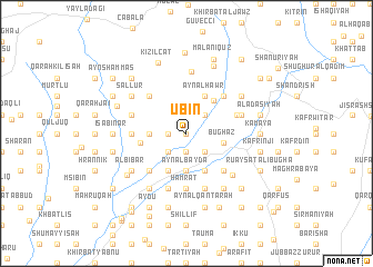 map of Ūbīn