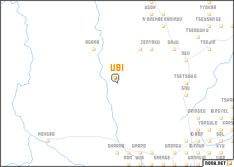 map of Ubi