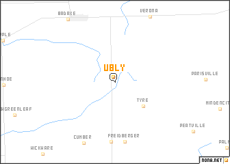 map of Ubly