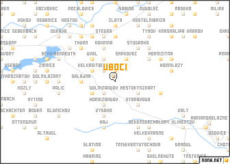 map of Úbočí