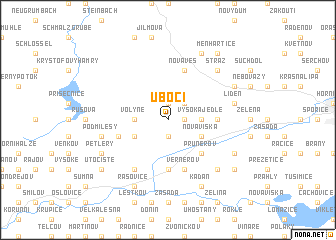 map of Úbočí